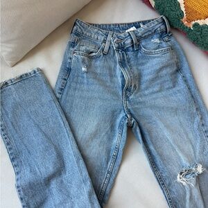 Light Blue Distressed Women’s Jeans Pants